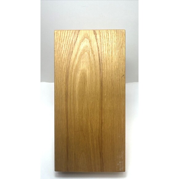 Cutco Space Saver Knife Block 5-Slot Wood Honey Oak Hang or Sit Metal Bar - Picture 4 of 6